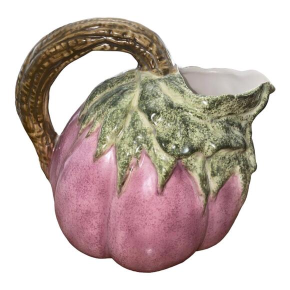 Other - 1970s Vintage Eggplant/Aubergine Ceramic Pitcher